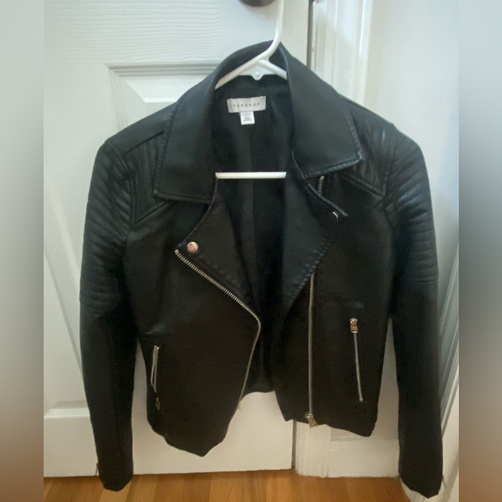 Top Shop Black Leather Jacket